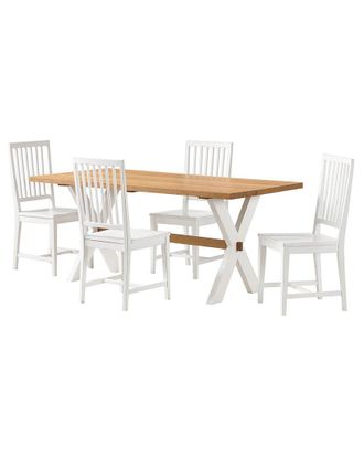 Alaterre Furniture Chelsea 72in Dining Table & Chairs