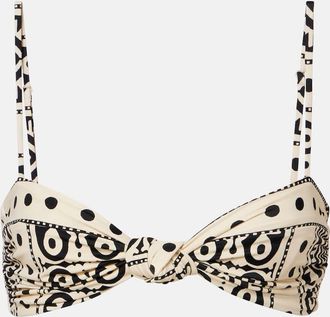 Johanna Ortiz Bandana Marina printed bikini top