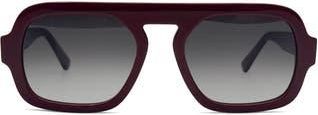 Rebecca Minkoff 55mm Rhiannon Aviator Sunglasses in Burgundy at Nordstrom Rack