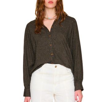 Xirena Womens Serafina Shirt In Phantom Stripe