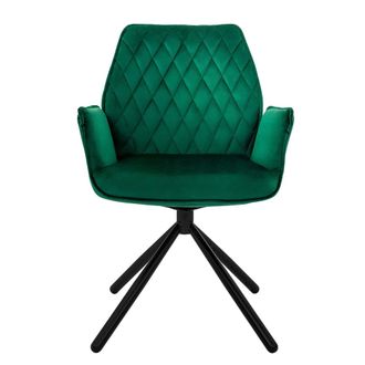 ML Design Silla de terciopelo, verde