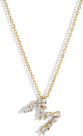 Lili Claspe Letter Pendant Necklace in Gold M at Nordstrom