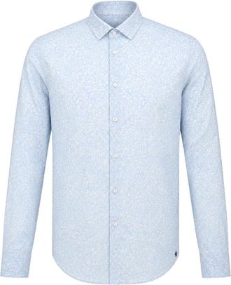 Manuel Ritz Casual Shirts - Heren - Casual Overhemden - Blauw - 4XL - Overhemden