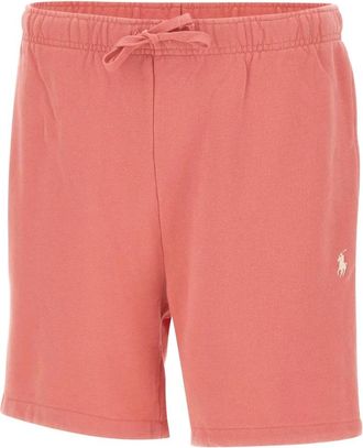 Polo Ralph Lauren Loopback Fleece Shorts - Heren - Korte Broeken - Rood - L - Katoen - Korte Broeken