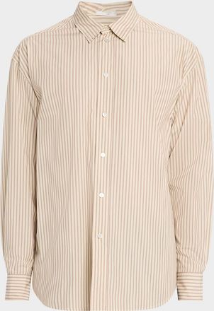 The Row Mens Granada Cotton Pinstripe Sport Shirt