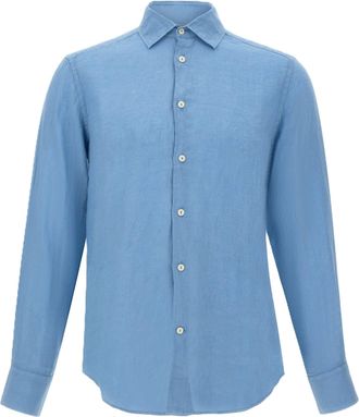 MC2 Saint Barth Blue Minimalist Casual Shirt