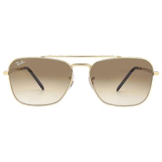 Ray-Ban Ray Ban New Caravan Light Brown Gradient Square Unisex Sunglasses RB3636 001/51 58
