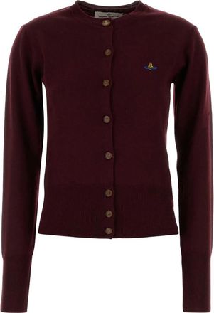 Vivienne Westwood Orb-embellished Virgin-wool Cardigan