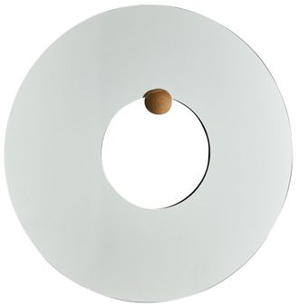 AYTM Runder Design Spiegel Castellum Klar/Travertin &oslash; 80 cm