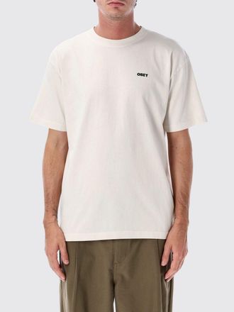 Obey T-shirt in puro cotone con stampa grafica e logo a contrasto sul davanti
