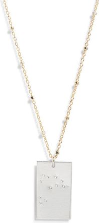 Set & Stones Zodiac Constellation Pendant Necklace in Silver - Capricorn at Nordstrom