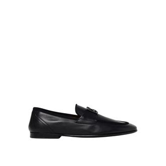 Dolce & Gabbana Loafers, male, Black, 8 UK, Metal Buckle Leather Loafer