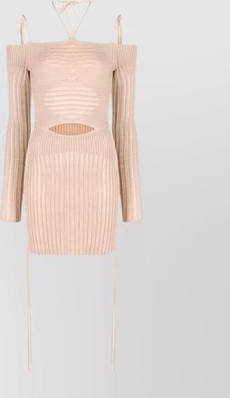 Andreadamo knit ribbed mini dress
