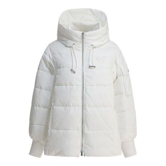 Pinko Pinko, Jassen, Dames, Wit, M, Polyester, Crusca Puffer