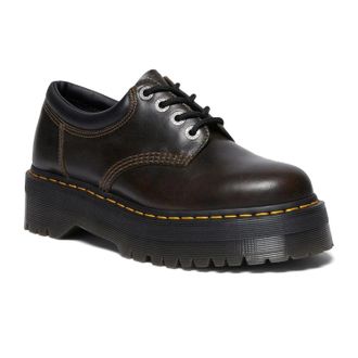 Dr. Martens Mens Dr. Martens 8053 R32011302 Dark Khaki Leather Platform Shoes ZOGG2561