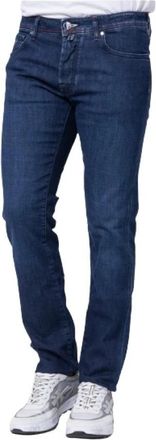 Jacob Cohen Olympics Edition Slim Jeans - Heren - Slim Fit Jeans - Blauw - W34 - Katoen - Jeans