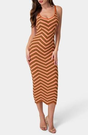 Bebe Crochet Midi Dress in Pink/Multi at Nordstrom Rack, Size X-Large