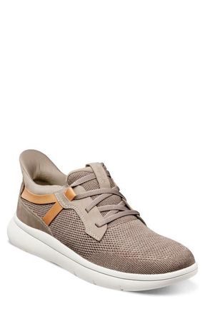 Florsheim Fleet Knit Elastic Sneaker in Mushroom Multi at Nordstrom, Size 10.5