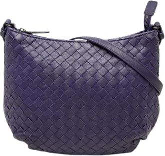 Bottega Veneta Borsa a tracolla in nappa intrecciata Pre-owned - - Pre-owned - Donna - Viola - ONE SIZE
