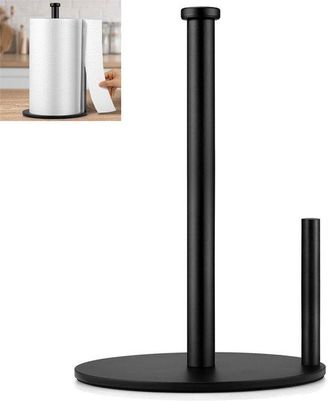 OEM Soporte Para Rollo De Cocina, Soporte Estable Para Rollo De Cocina, Antideslizante, Material De Acero Inoxidable, No Requiere Perforaci&oacute;n, Negro