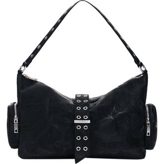 Desigual Embossed Faux Leather Handbag in Black at Nordstrom