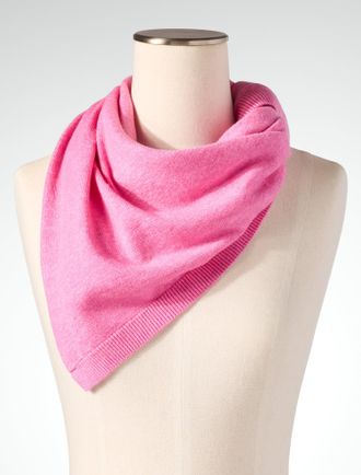 Talbots The Charming Scarf - Bright Candy Pink Heather - 001 Talbots