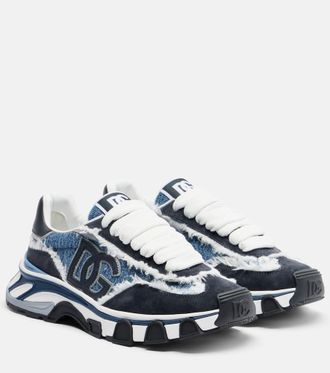 Dolce & Gabbana Runner distressed denim sneakers