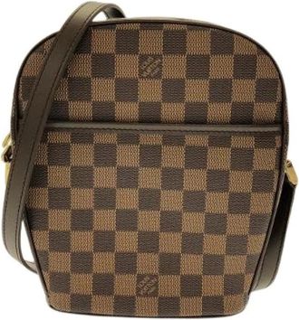 Louis Vuitton Pre-owned Cross Body Bags, female, Brown, Size: ONE SIZE Pre-owned Ipanema Damier Shoulder Bag