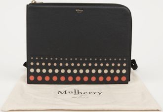 Mulberry Dot Clutch