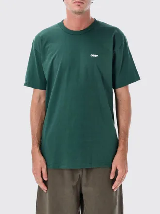 Obey T-shirt in cotone con stampa grafica e logo a contrasto sul davanti