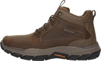 Skechers Relaxed Fit: Respected - Boswell - Heren - Veterlaarzen - Bruin - 47 1/2 EU - Leer - Schoenen