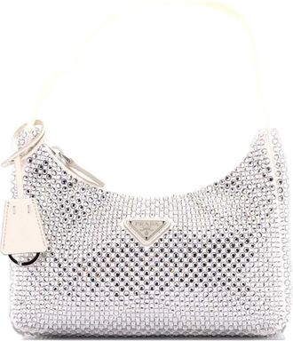 Prada Borsa passepartout mini Re-Edition 2000 - Bianco