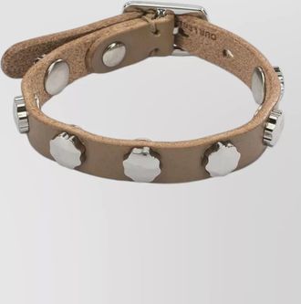 Our Legacy flower motif bracelet studded design silver