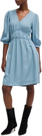 Boss Orange by Hugo Boss Dezzan Elbow Length Sleeve Dress in Light/Pastel Blue at Nordstrom Rack, Size 12