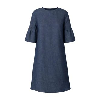 Gran Sasso Short Dresses, female, Blue, Size: 2XS Short Dresses