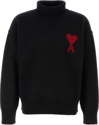 Ami Dark Grey High neck Pullover