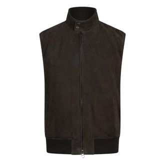 STEWART Suede Gilet - Heren - Bodywarmers - Bruin - 2XL - Leer - Jassen