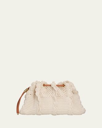 Ulla Johnson Adria Small Wavy Crochet Crossbody Bag