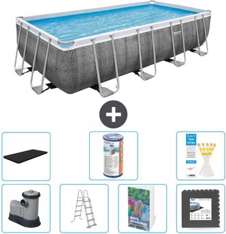 Bestway Piscina Bestway Power Steel Rectangular - 549x274x122 Cm - 8-piezas S563