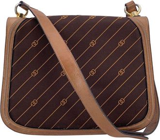 Gucci Brown Cotton Shoulder Bag (Authentic Pre-Loved)