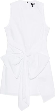 Rotate bow-detail mini dress - Wit