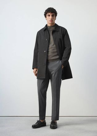 Mango Pantaloni slim-fit cropped grigio - Uomo - 44 - MANGO MAN