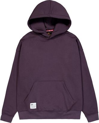 Alpha Industries Alpha Industries Mens Logo Back Print Hoodie - Violet - Size X-Large