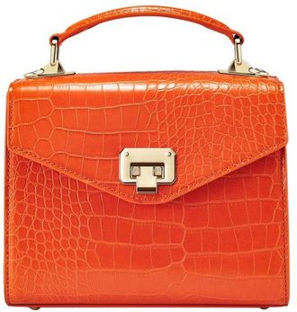 Victoria Hyde London Womens Duchess Handbag Orange Faux Leather - One Size