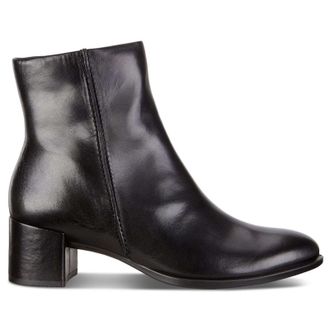 Ecco Ecco Shape 35 Block Leather Womens Ankle Boots - Black - Size:UK 5-5.5