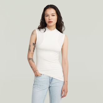 G-Star 2nd Skin Mock T-Shirt - Wit - Dames