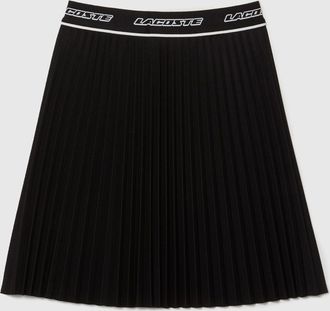 Lacoste Damesrok van Lacoste met elastische tailleband en plooien in zwart