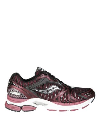 Saucony Breathable Low-Top Sneaker with Suede and Mesh Overlays