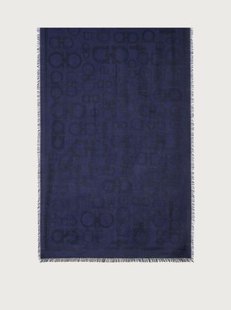 Ferragamo Donna Stola Gancini Blu