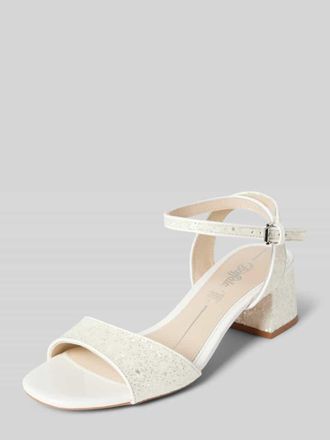 Buffalo Sandaletten mit Ziersteinbesatz in Weiss, Gr&ouml;&szlig;e 39